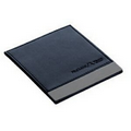 Leatherette Coaster with Gunmetal Plate